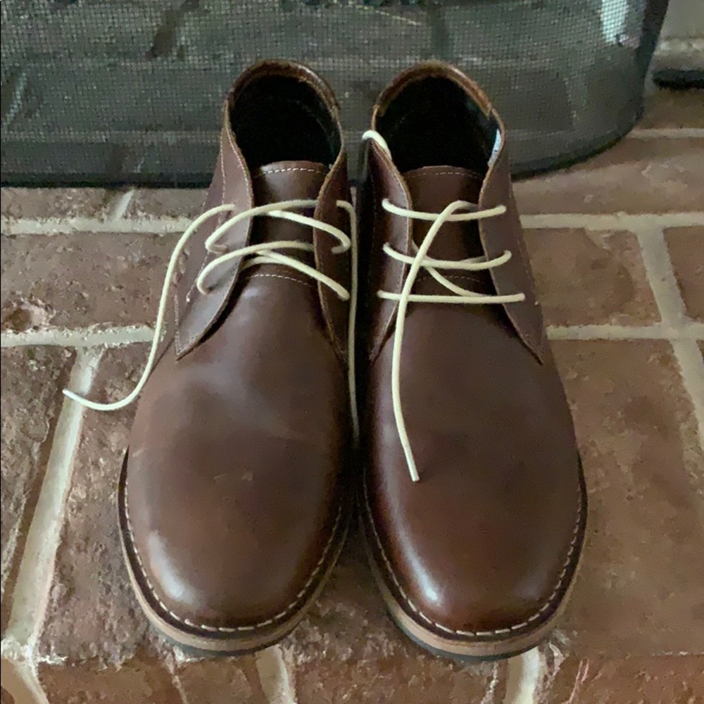 Steve Madden Men’s Brown Leather Chukka Boots